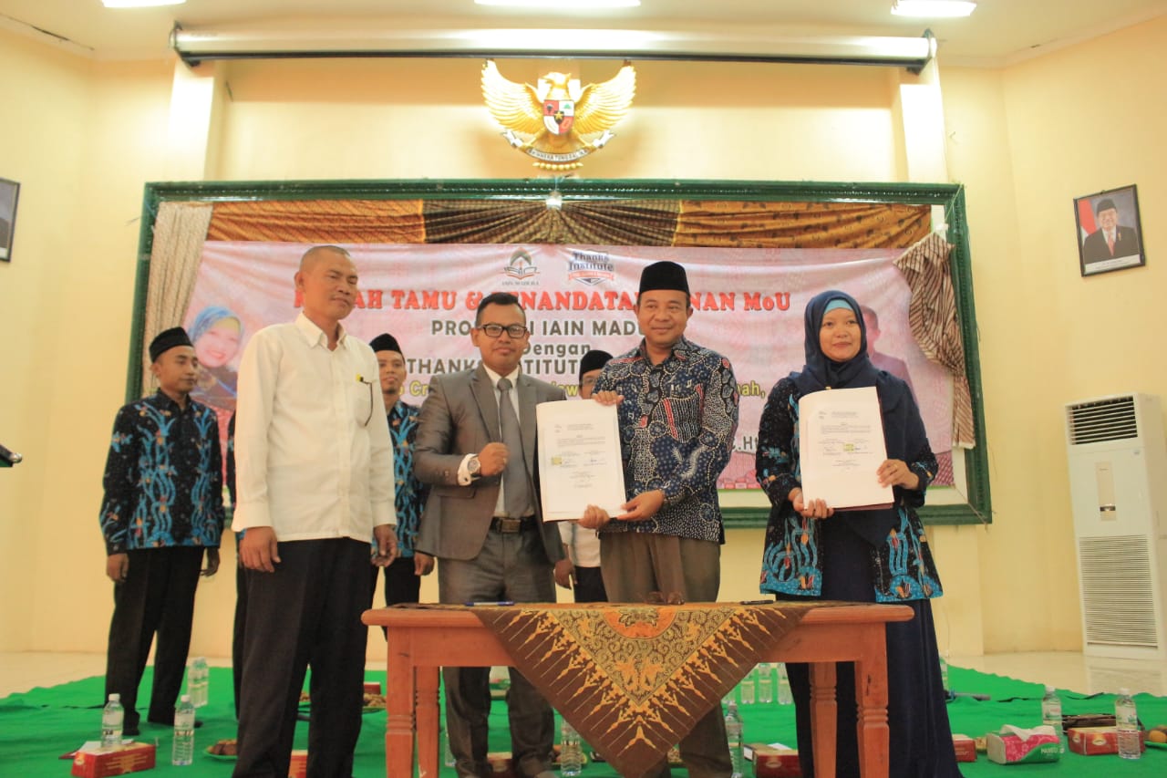 Prodi PAI IAIN MADURA Sukses Menggelar Kuliah Tamu dengan Tema â€œNeuro Creativity: Mahasiswa Berakhlakul Karimah, Berprestasi, Mandiri, dan Berdikariâ€   dan Penandatanganan MOU dengan THANKS INSTITUTE 