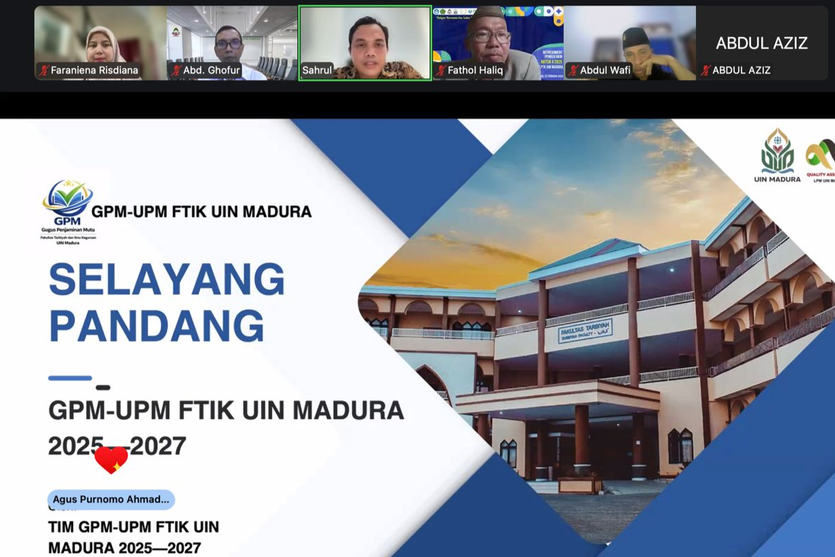 BANGUN KOMITMEN MUTU, GPM–UPM FTIK UIN MADURA SOSIALISASIKAN INFORMASI JABATAN DAN KALENDER MUTU KEPADA DEKANAT DAN KAPRODI